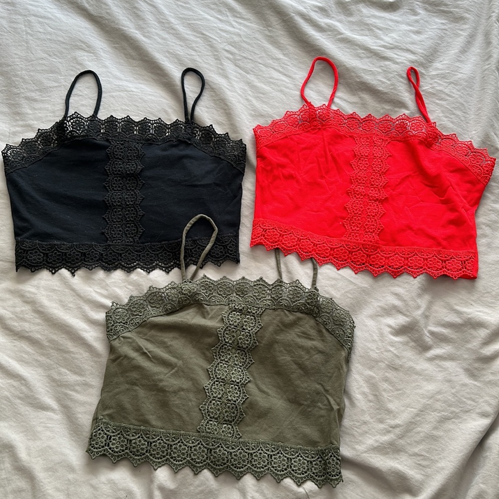 Lace crop tops!